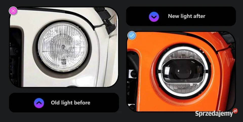 NOWE lampy przednie lampa przód Jeep Wrangler osobowe Bełchatów sprzedam