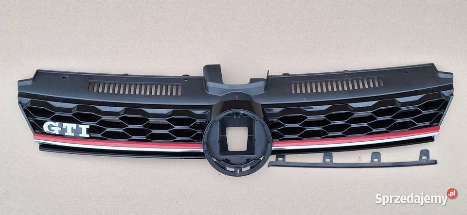 VW GOLF 7 VII GTI GRILL ATRAPA EMBLEMAT Bieleń