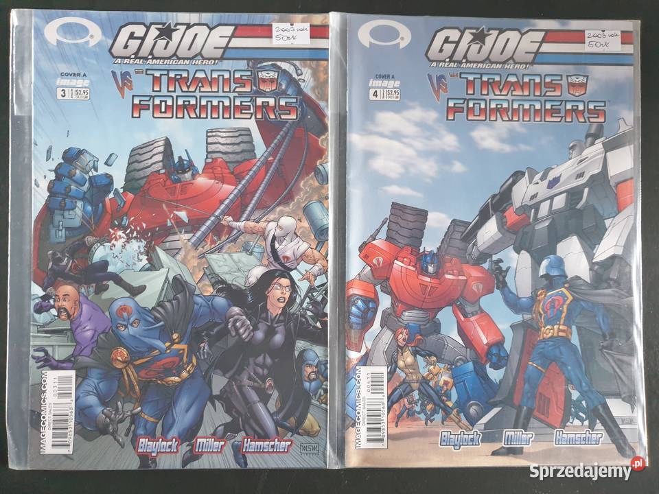 GIJoe vs Transformers zestaw 7 komiksów DDP