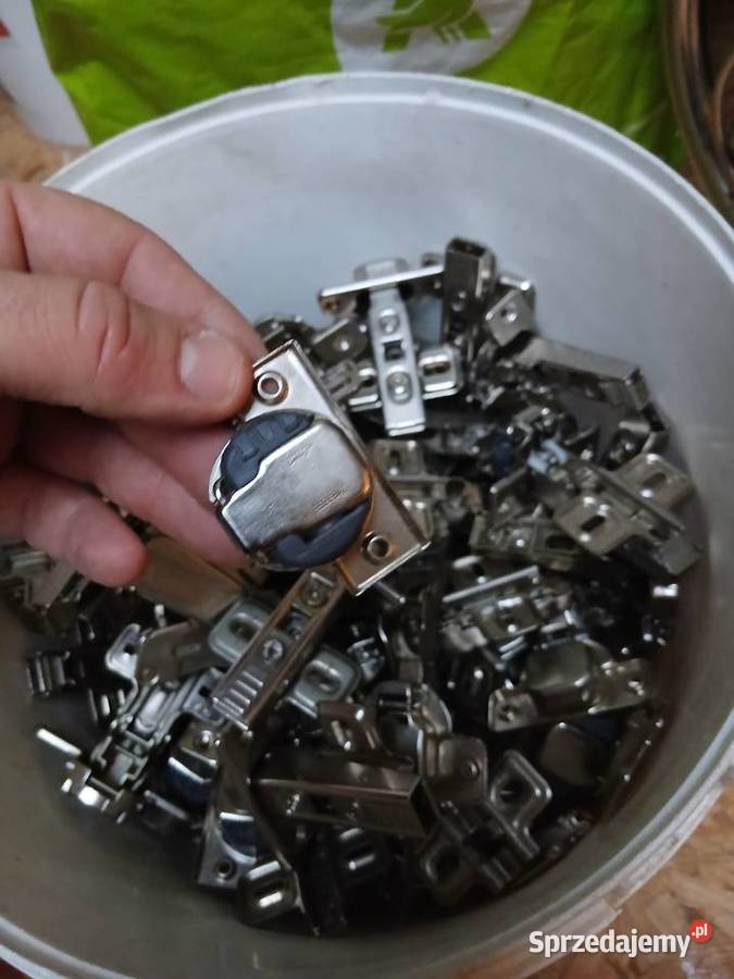 Zawiasy do mebli kompletne regulowane ok 50 70