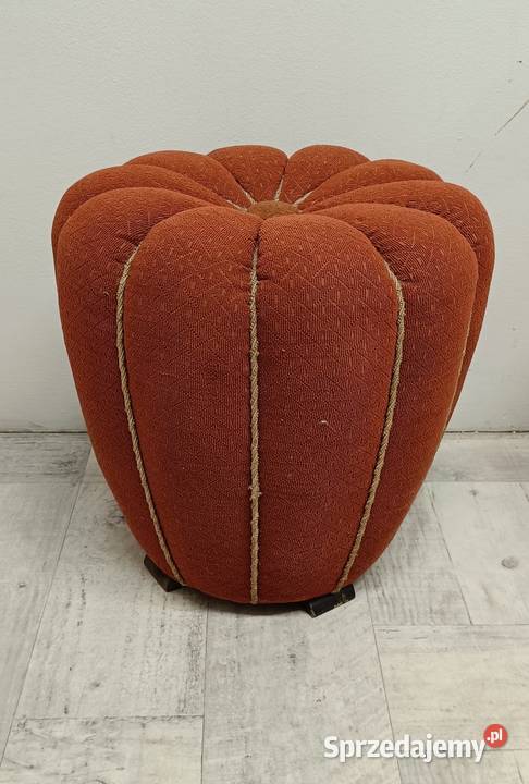 pufa podnóżek Halabala Art deco vintage design Radomsko