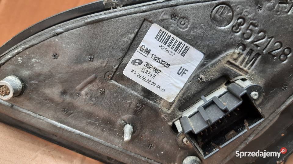 lusterko zewnętrzne prawe Opel Vectra C Signum 5 Dębno