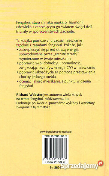 Fengshui w twoim mieszkaniu Książki i Podręczniki zachodniopomorskie Szczecin