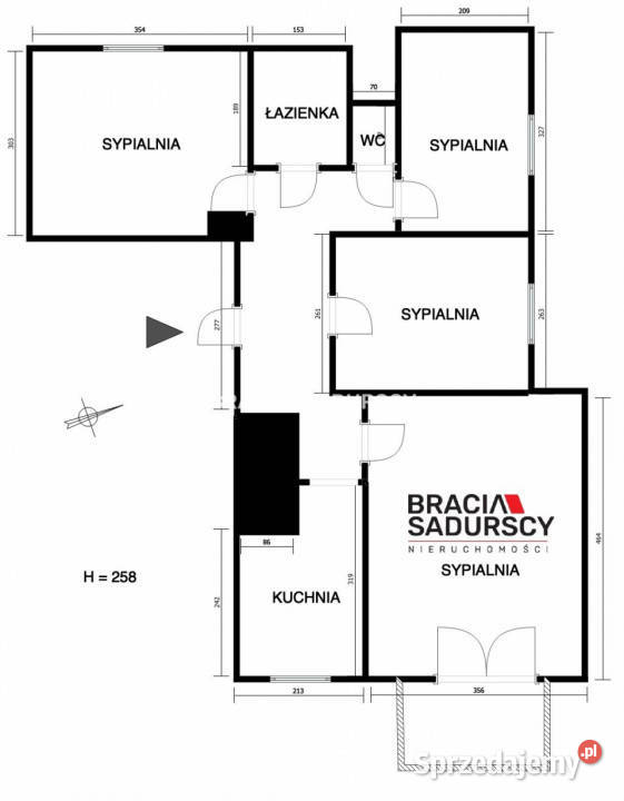 Sprzedaż mieszkania 6263m2 4 pokoje Kraków os
