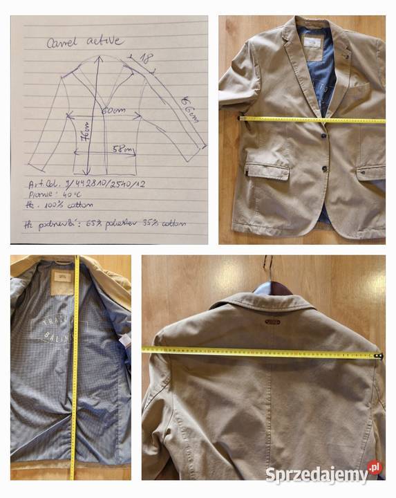 Męska MARYNARKA marki Camel active 54XL kolor Lublin