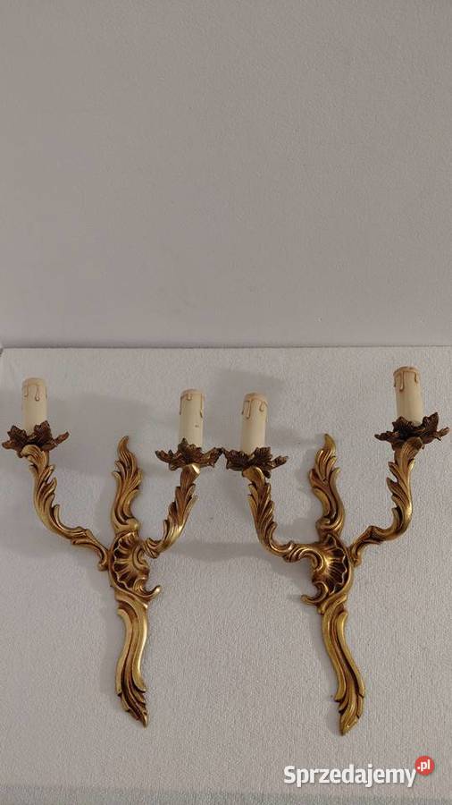 Kinkiety Barokowe Francja Antyki Krzykawa sprzedam