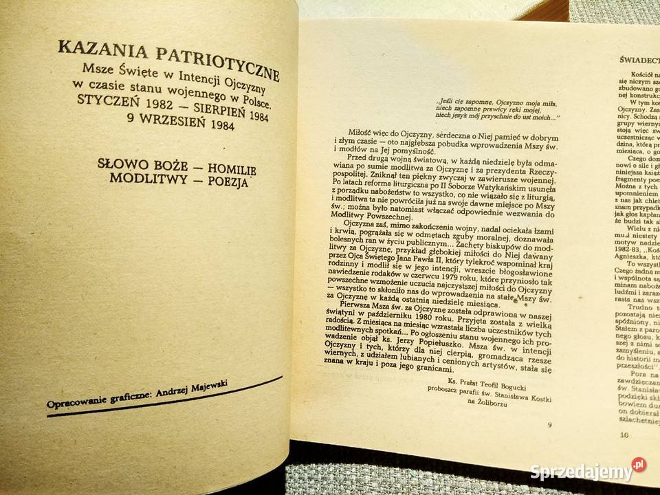 Kazania patriotyczne w czasie stanu wojennego mazowieckie