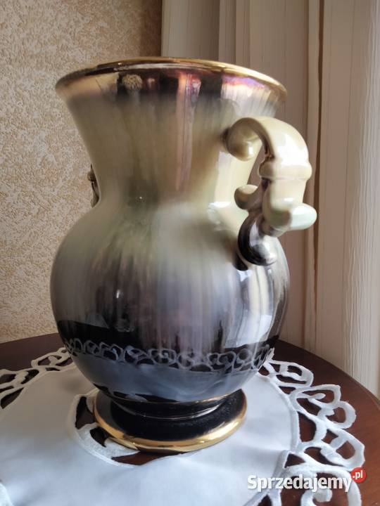 Wazon ceramika szkliwienie naciekowe unikat Gniezno