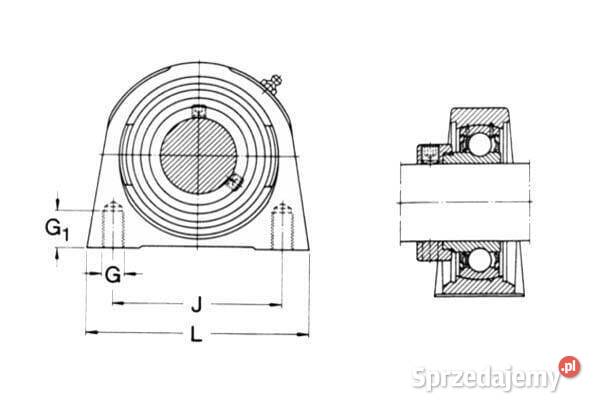 Łożysko z obudową stojącą SKF SYF 25FM Kamionna