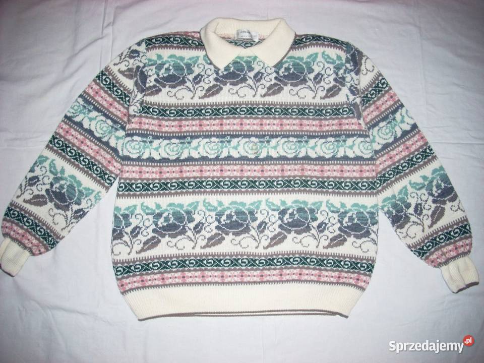 StMichael Ciepły Sweter Wzory Poduszki 42 44 sprzedam