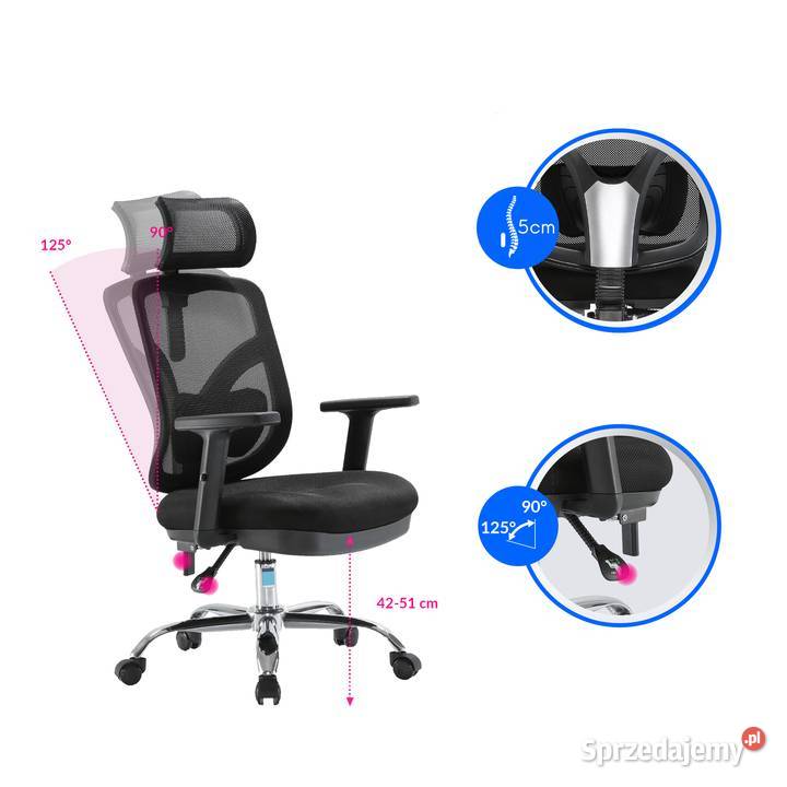 Fotel ergonomiczny ANGEL biurowy obrotowy Fotele i krzesła obrotowe Jarosław