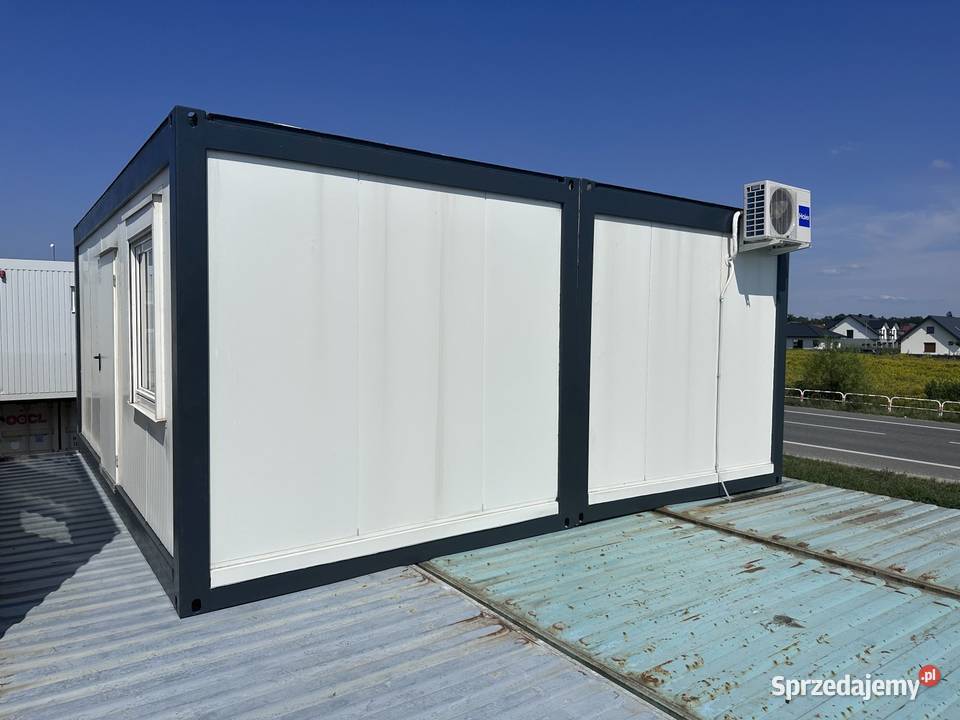 KONTENER BIUROWY PODWÓJNY DUŻE WITRYNY dolnośląskie Wrocław