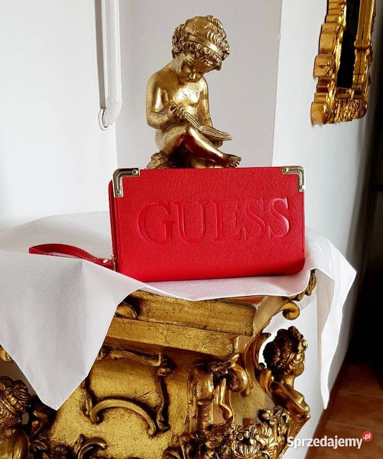 PORTFEL GUESS PORTMONETKA CZERWONY DUŻY PORTFEL Bydgoszcz
