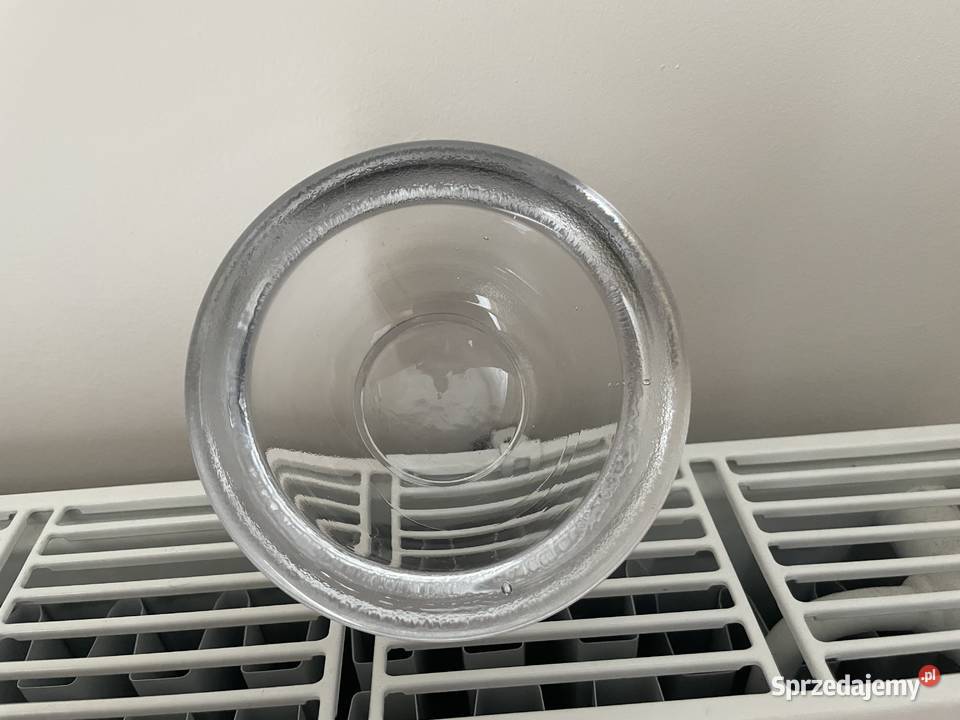 stary szklany świecznik Pruszcz Gdański