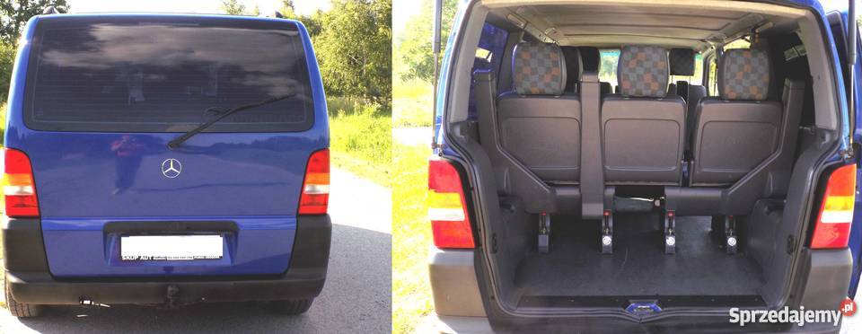 Mercedes Vito 112 CDI 7osob zadbany niebieski Łagów
