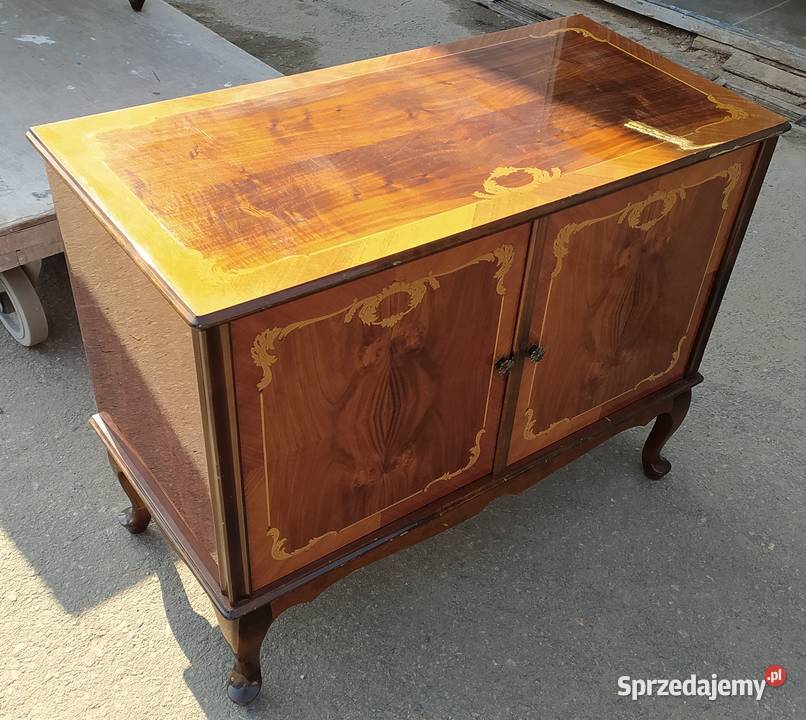 KOMODA BUFET LUDWIKOWSKA ORZECH DREWNIANA ANTYK pomorskie Straszyn