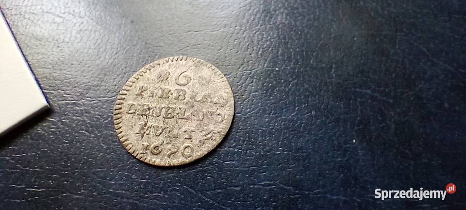 Stare monety 6 fenig 1690 Niemcy srebro