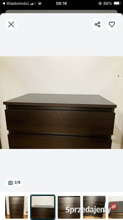 komoda ikea kullen 5 szuflad 40cm sprzedam