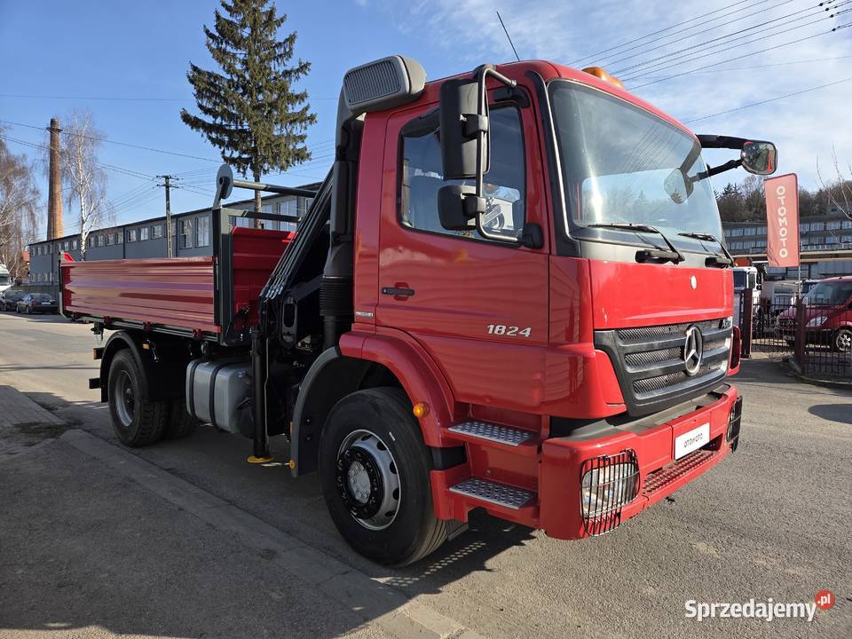 Mercedes AXOR 1824 HDS Hiab 122 Nowy Kiper pneumatyczne zawieszenie Łańcut