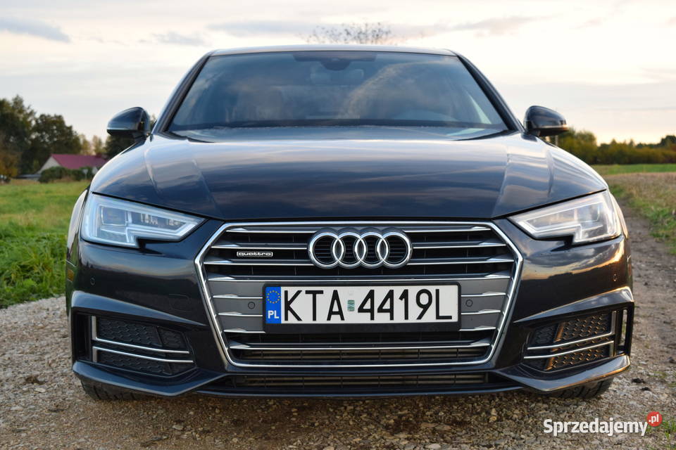 AUDI A4 B9 20TFSI 252 Quattro Sline 2017 benzyna A4 Radłów sprzedam