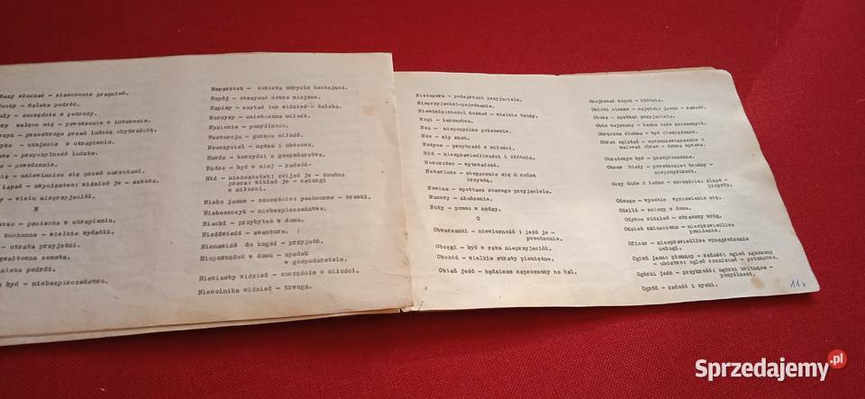 Stara broszura książeczka Sennik Świdnica sprzedam