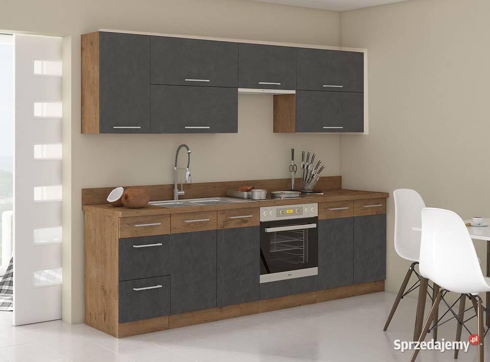 KUCHNIA SZAFKI VIGO GRMAT MATERA SZCZOTKOWANY Poznań