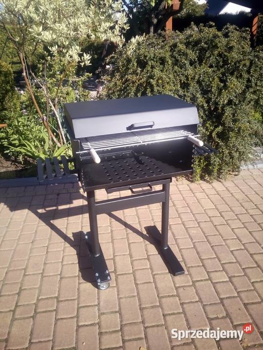 Solidny grill ogrodowy z popielnikiem blacha 4 Damasławek sprzedam