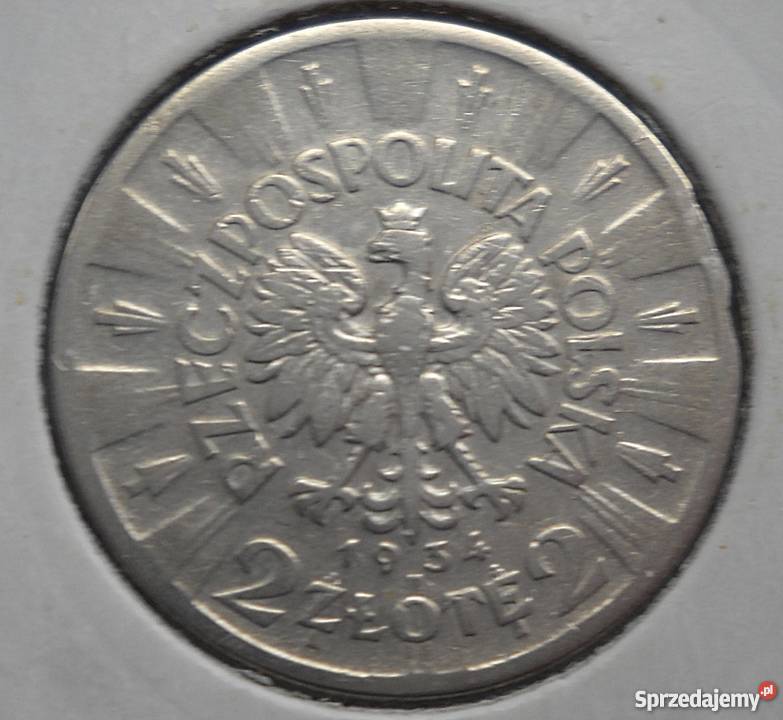 POLSKA2 1934 r SREBRO 750JÓZEF PIŁSUDSKIŁADNA Legionowo