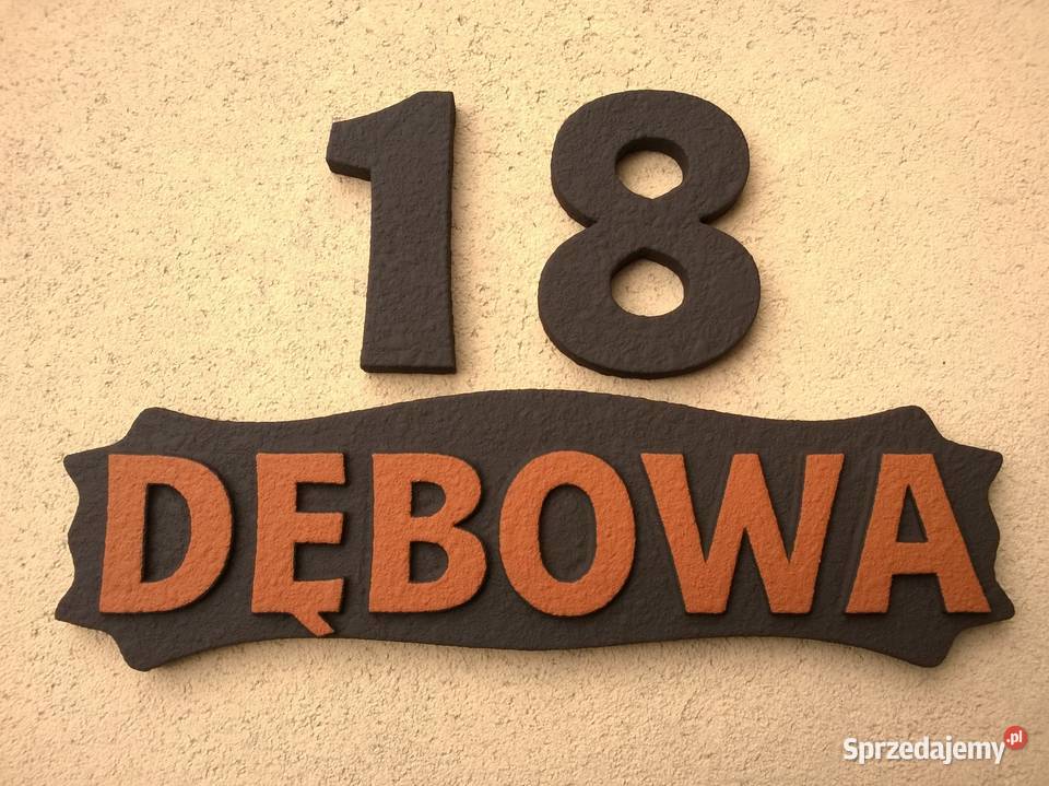 Numery na Dom tablica adresowa Tablice i numery Koszalin