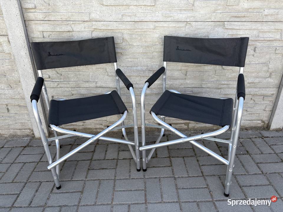 Isabella Directors Chair w kolorze szarym Turystyka