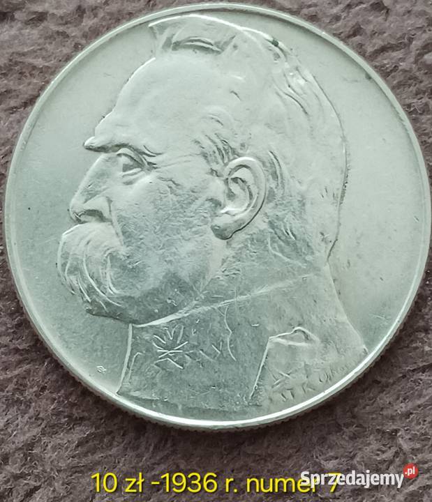 10 J Piłsudski 1936 r 7 Piękne szczegóły Konin sprzedam