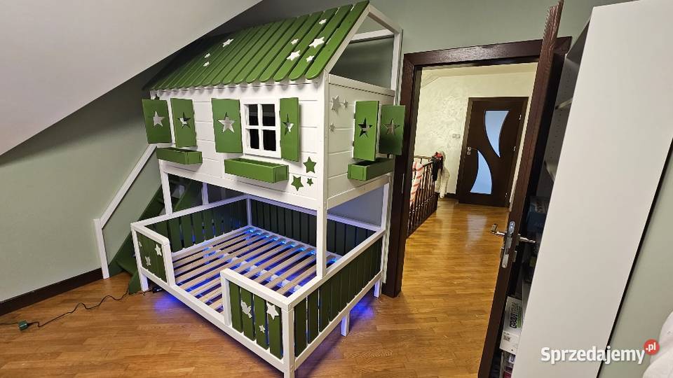 Łóżko piętrowe domek dzieci RATY Szczecin