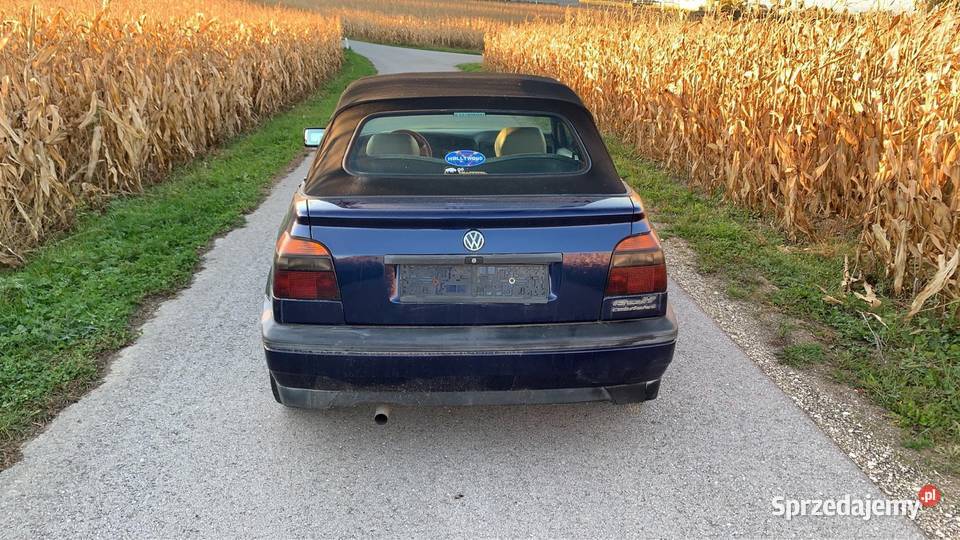 Vw Golf 3 cabrio 18 benzyna 90 koni nowy da małopolskie sprzedam