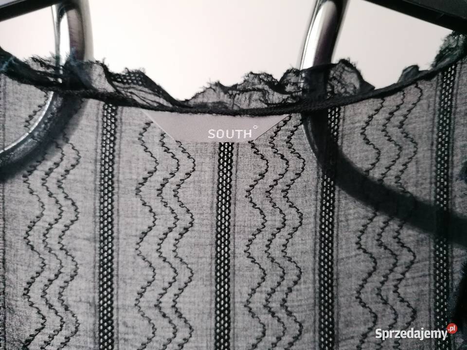 NOWA CZARNA BLUZKASOUTH R UK 16EUR 42 Rozmiar 42(XL) Łódź sprzedam
