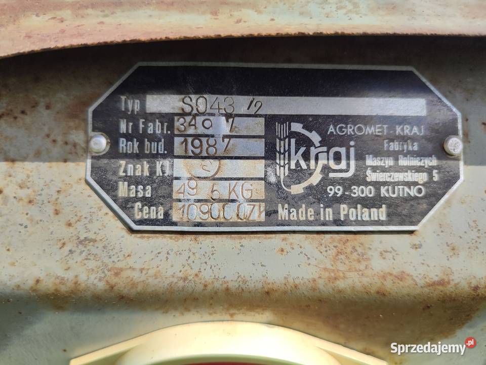 Siewnik Poznaniak na docisku