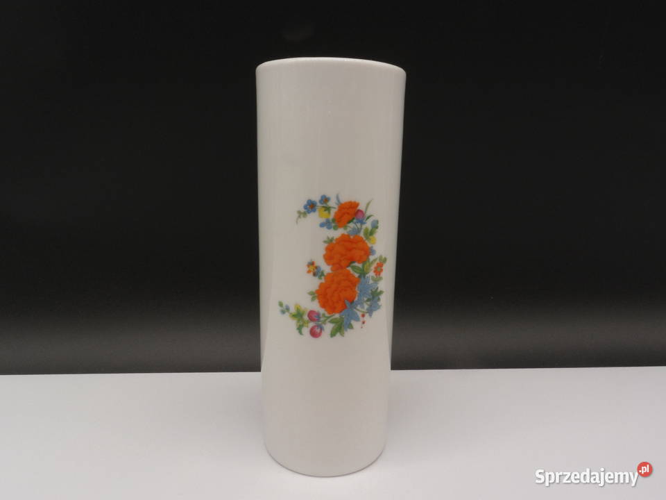 Porcelanowy Wazon z motywem kwiatowym marki Porcelana i szkło Raszków sprzedam