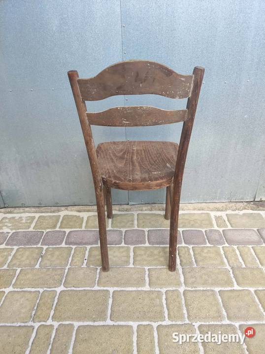 Drewniane krzesło vintage prl retro Podkałek