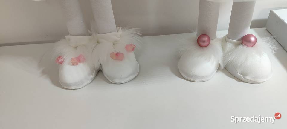 Skrzaty świąteczne biały pudrowy róż pomorskie Lipnica