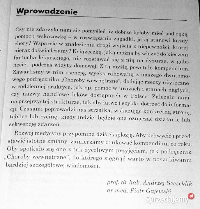 Choroby wewnętrzne Andrzej Szczeklik Piotr Pozostałe