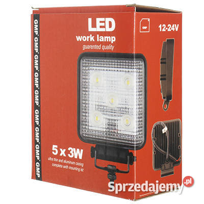 LAMPA ROBOCZA LEDOWA PROSTOKĄTNA 5 LED 1224V