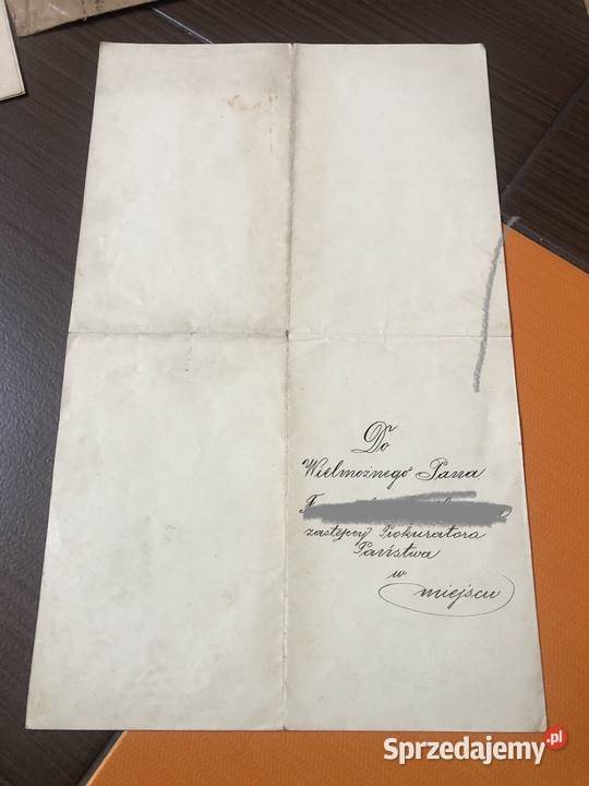 Dokument Sąd Bircza 1911 zmiana prokuratora łódzkie Łowicz