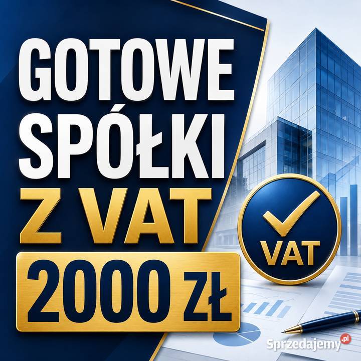 Gotowe spółki z VAT sprzedam sp z oo Pozostałe mazowieckie