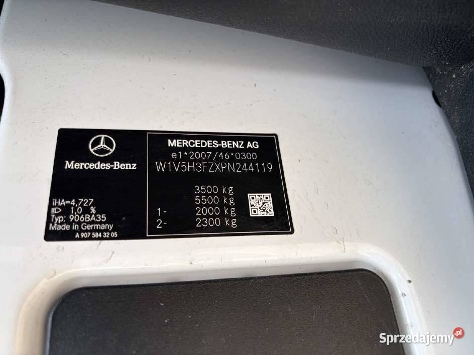 MERCEDESBENZ SPRINTER 515 Rok produkcji 2023 Warszawa