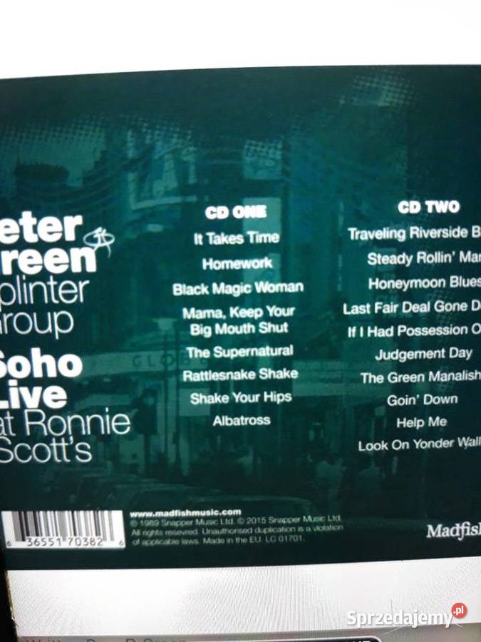 Archiwum blues rocka PETER GREEN Live in Soho CD Rzeszów