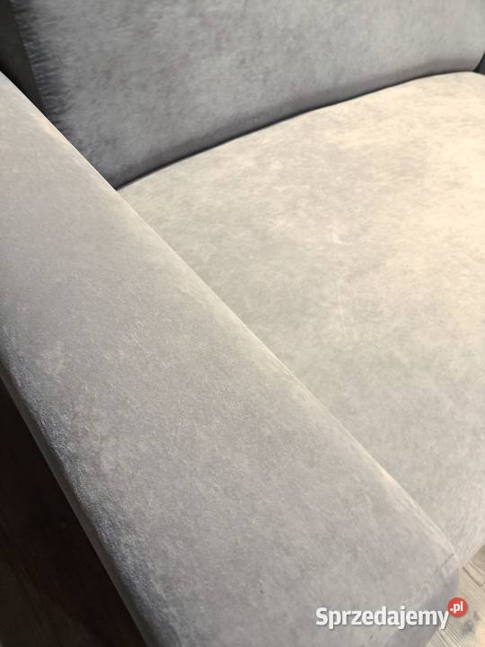 Kanapa 2 osobowa sofa mala welurowa szara jasna Tarnów