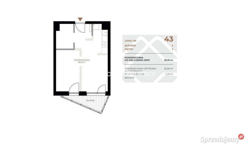 Mieszkanie Kraków 3619m2 2pokojowe