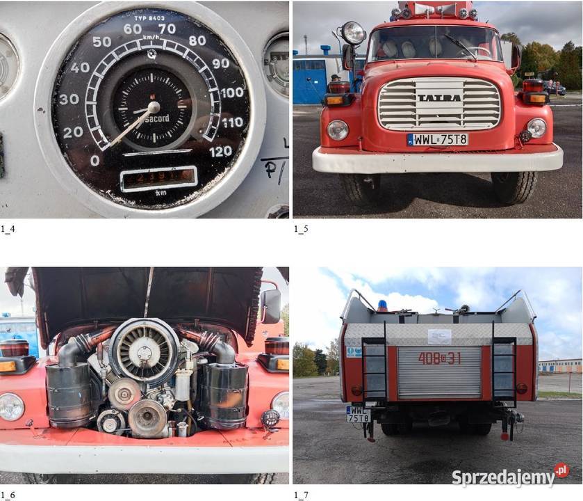 Tatra 148 SLF pożarnicza Motoryzacja pomorskie Ugoszcz