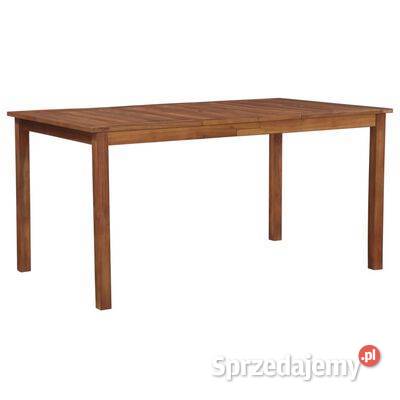 vidaXL Stół ogrodowy 150x90x74 lite drewno Warszawa