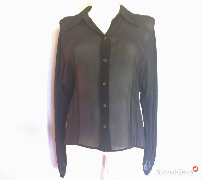 Bluzka czarna Długi Rękaw r 3840 Elegancka Rozmiar 40(L) sprzedam