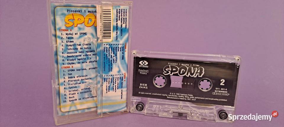 SPONA piosenki i muzyka z filmu 1998 KASETA sprzedam